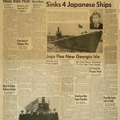 Manitowoc-built sub sinks 4 Japanese ships