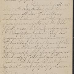 [Letter from Hannah Sternberger to her father, Jakob Sternberger, December 17, 1885]