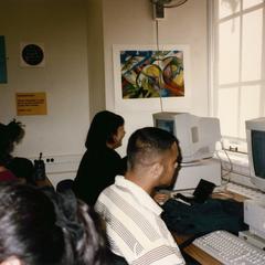 Students in computer lab in 1996