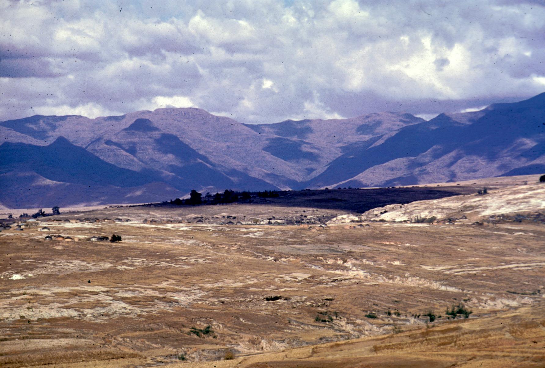 Landscape with Drakensberg Mountains in Background