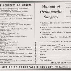 Manual of Orthopaedic Surgery advertisement