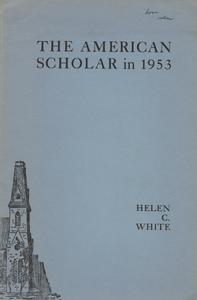 'The American scholar in 1953' cover