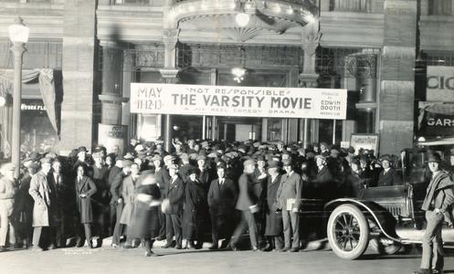 Crowd lined up for Varsity Movie premiere