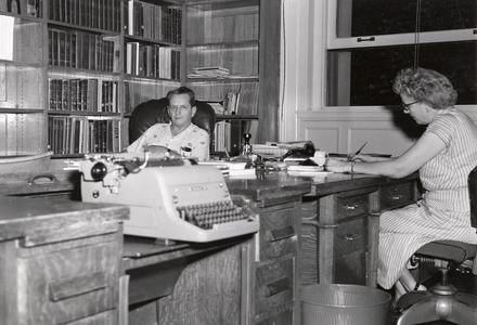 Jesse Boell at his desk