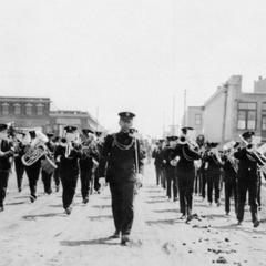 Band marching at the Panama-Pacific Exposition in San Francisco