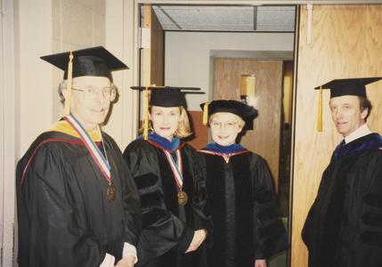 Staff with Dean Jane Crisler, Commencement Day 1998