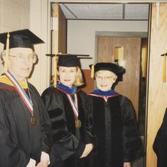Staff with Dean Jane Crisler, Commencement Day 1998