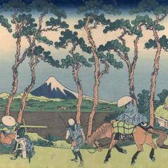 Hodogaya on the Tokaido, from the series Thirty-six Views of Mt. Fuji