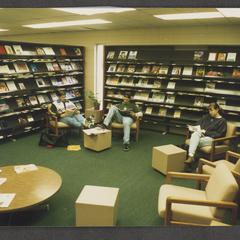 Periodicals seating area in the library