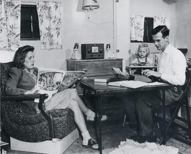 Family in married student housing