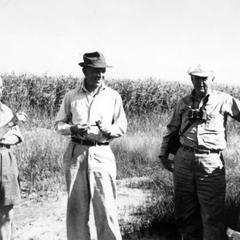 At the Delta Duck Station, Manitoba, Canada, July 1941 (from L : William Rowen, AL, Sydney Stephens)