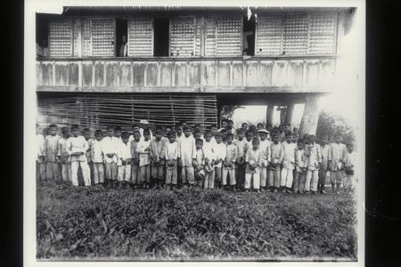 Filipino school children, Bacon, 1901