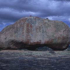 South Africa : scenery : folkoric rock-of-two-holes