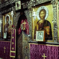 Iconostasis in the catholicon of Pantocrator
