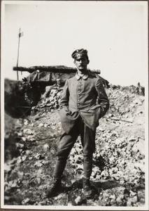 Jakob Kessner von den Unterstand in der Ornesschluct bei Verdun