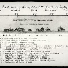 Southport 1842, east side of Main Street