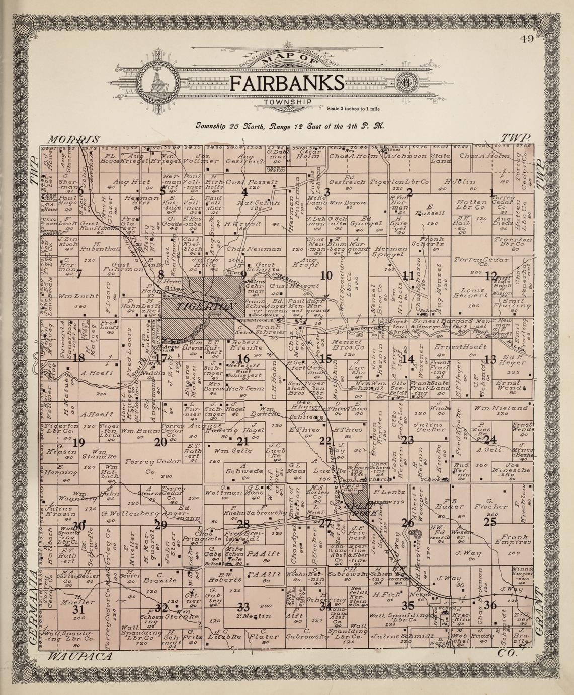 Standard Atlas Of Shawano County Wisconsin Including A Plat Book Of The Villages Cities And 7944