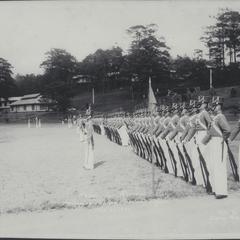 Cadets stand at attention ready for review at the Philippine Military Academy
