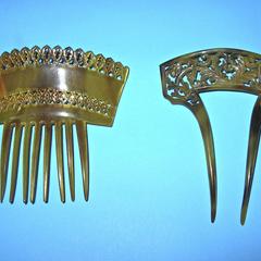 Combs made from faux horn