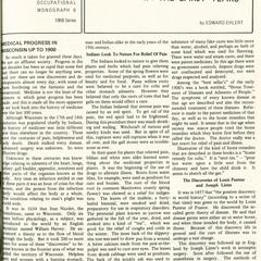 A history of medicine in the early years