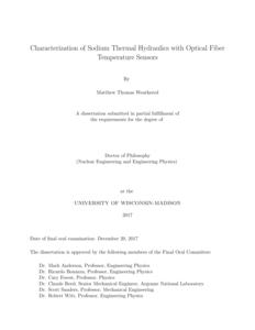 Characterization of Sodium Thermal Hydraulics with Optical Fiber Temperature Sensors