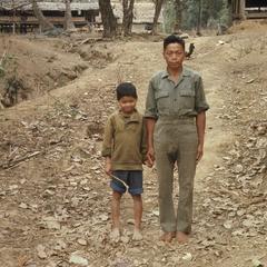 Lao man and son