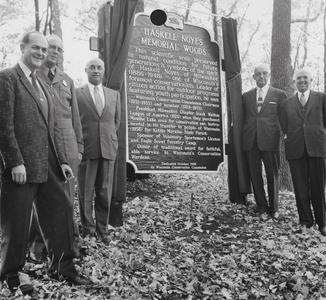 Haskell Noyes Memorial Woods dedication