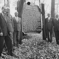 Haskell Noyes Memorial Woods dedication