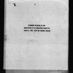 Documents relating to the negotiation of an unratified treaty of March 2, 1867, with the Shawnee Indians