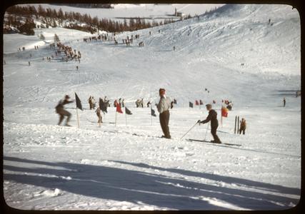 German ski teacher instructing the GIs