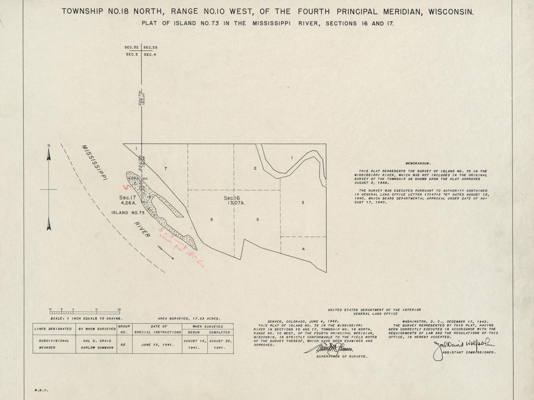 [Public Land Survey System map: Wisconsin Township 18 North, Range 10 West]