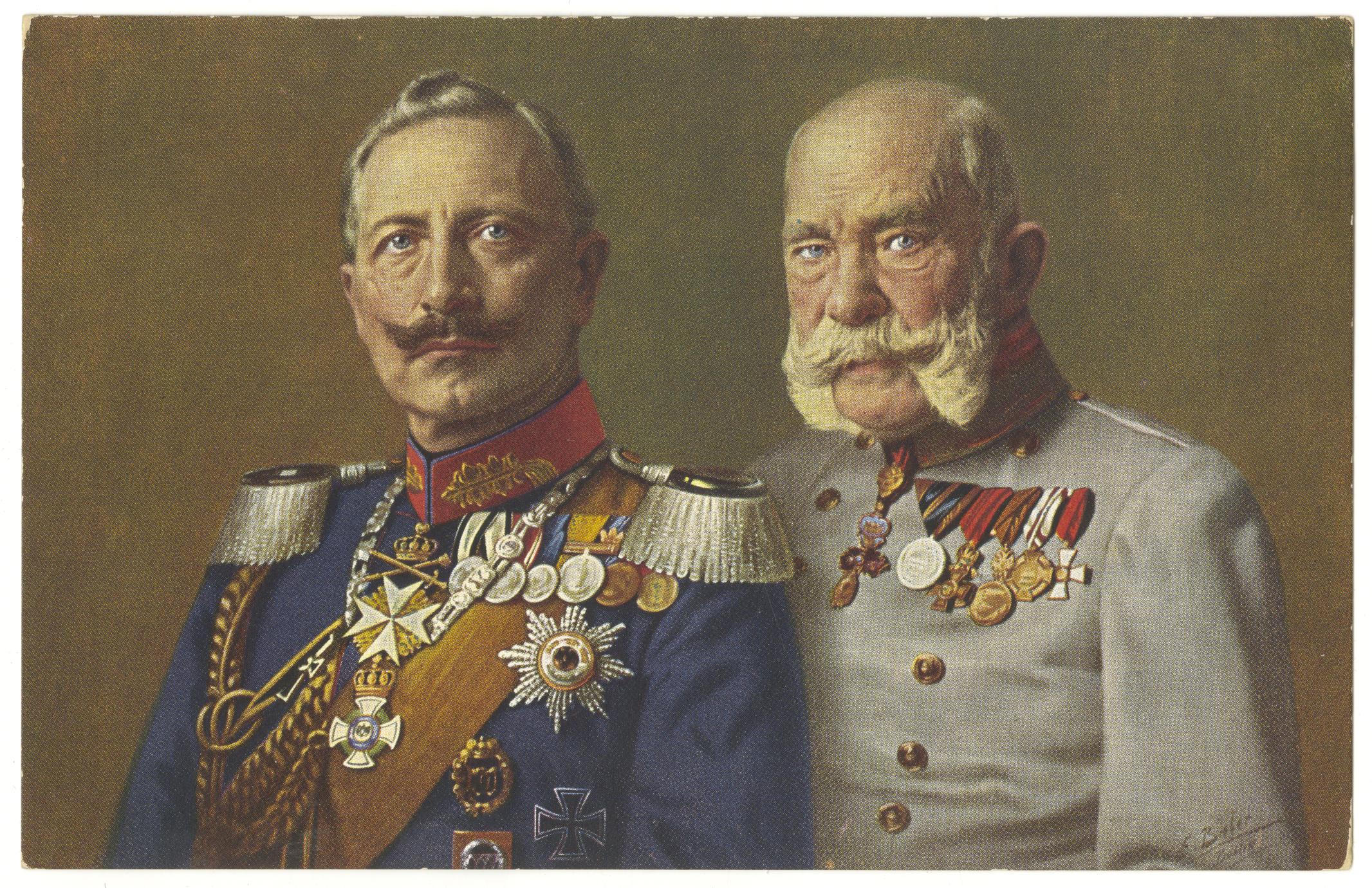 [Double portrait of Emperors Wilhelm II and Franz Josef]