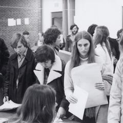 College students, Registration, Janesville, ca. 1980