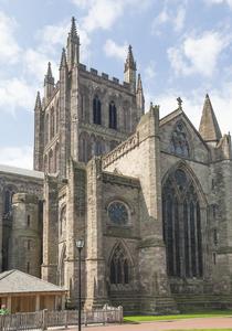 Hereford Cathedral exterior northwest transept