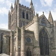 Hereford Cathedral exterior northwest transept