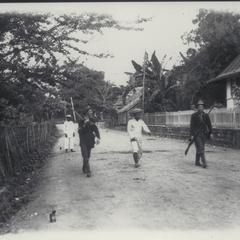 Bringing in a wounded insurgent, Santa Mesa, Manila, 1899