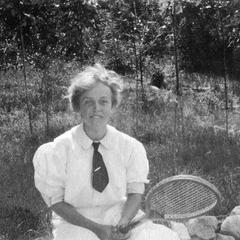 Marie Leopold after tennis