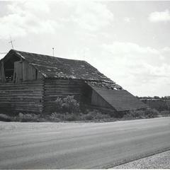 Walter Massart - original log house on the farm was the barn lean-to