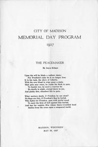 City of Madison Memorial Day Program 1927
