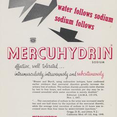 Mercuhydrin advertisement