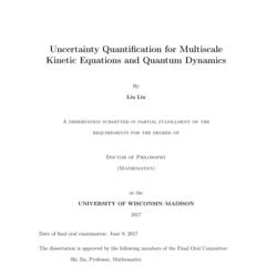Uncertainty Quantification for Multi-scale Kinetic Equations and Quantum Dynamics