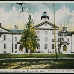 "Old Normal, now State Mining School" postcard