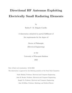 Directional HF Antennas Exploiting Electrically Small Radiating Elements