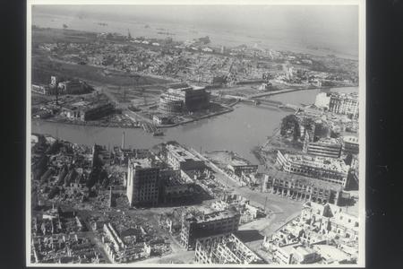 View of burnt-out Manila, 1945