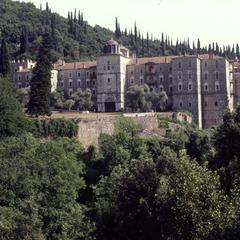 Zographou monastery gate and kellia
