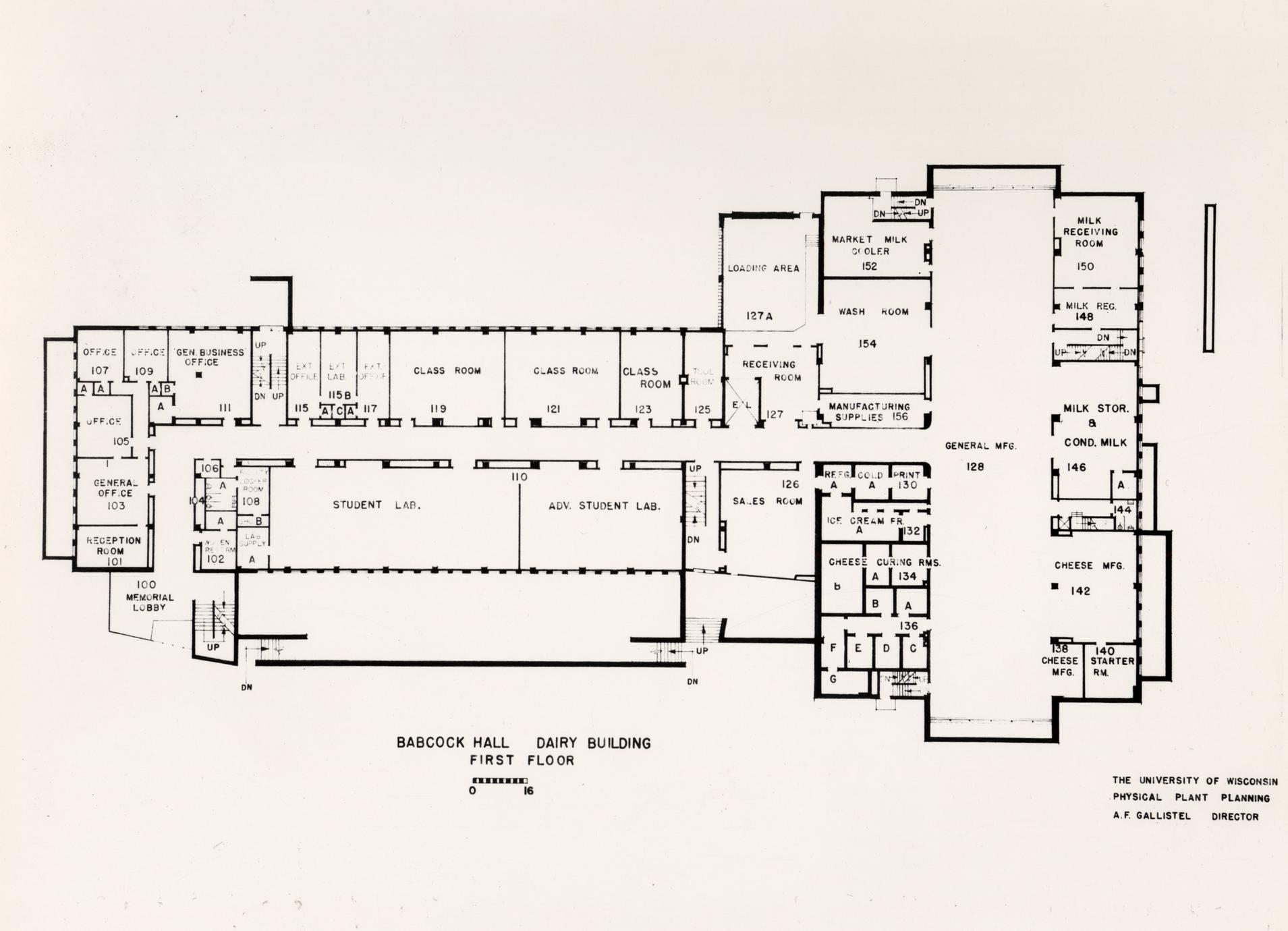 ‎Babcock Hall first floor plan - UWDC - UW-Madison Libraries