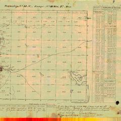 [Public Land Survey System map: Wisconsin Township 34 North, Range 18 West]