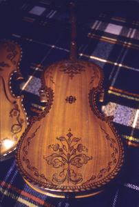 Norwegian hardanger fiddle detail