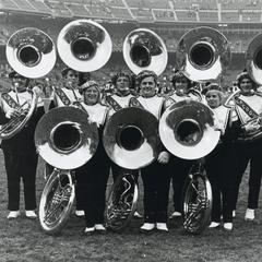 Marching band tuba section