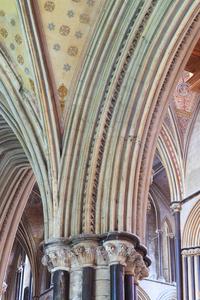 Worcester Cathedral interior choir south aisle
